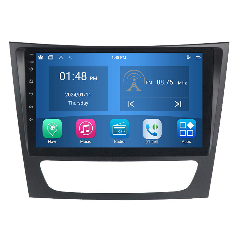 RoverOne Car Stereo Radio Bluetooth CarPlay GPS Navigation for Mercedes Benz E Class S211 W211 2002 - 2009 CLS Class C219 2004 - 2010