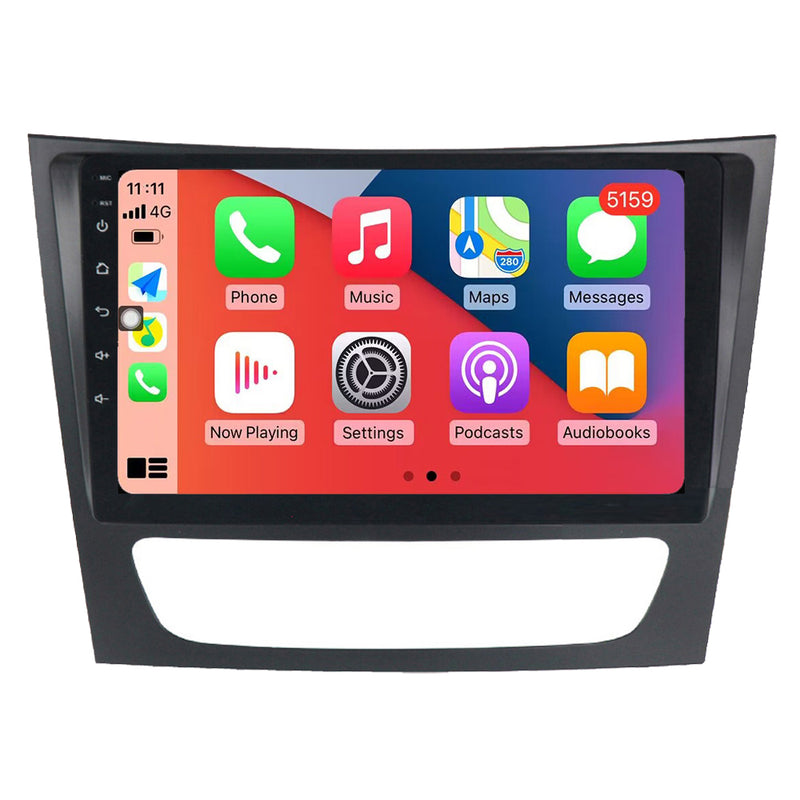 RoverOne Car Stereo Radio Bluetooth CarPlay GPS Navigation for Mercedes Benz E Class S211 W211 2002 - 2009 CLS Class C219 2004 - 2010