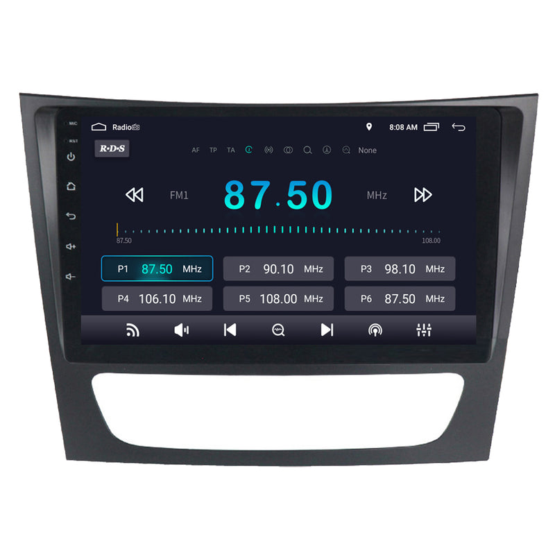 RoverOne Car Stereo Radio Bluetooth CarPlay GPS Navigation for Mercedes Benz E Class S211 W211 2002 - 2009 CLS Class C219 2004 - 2010