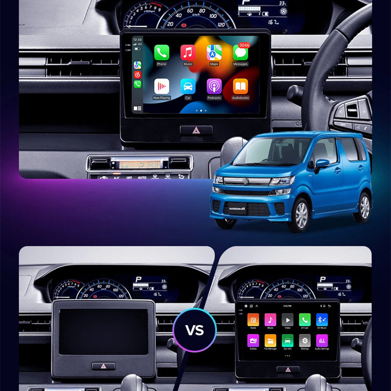 RoverOne Car Stereo Radio Bluetooth CarPlay GPS Navigation for Suzuki Wagon R 6 VI 2017 - 2021
