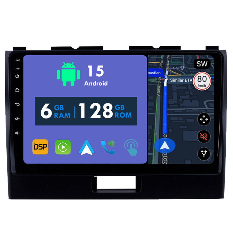 RoverOne Car Stereo Radio Bluetooth CarPlay GPS Navigation for Suzuki Wagon R 6 VI 2017 - 2021