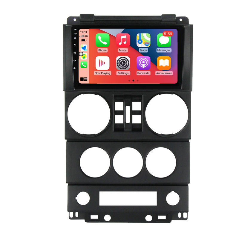 RoverOne Car Stereo Radio Bluetooth CarPlay GPS Navigation for Jeep Wrangler 3 JK 2008 - 2010