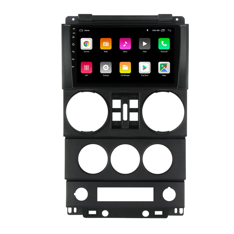 RoverOne Car Stereo Radio Bluetooth CarPlay GPS Navigation for Jeep Wrangler 3 JK 2008 - 2010