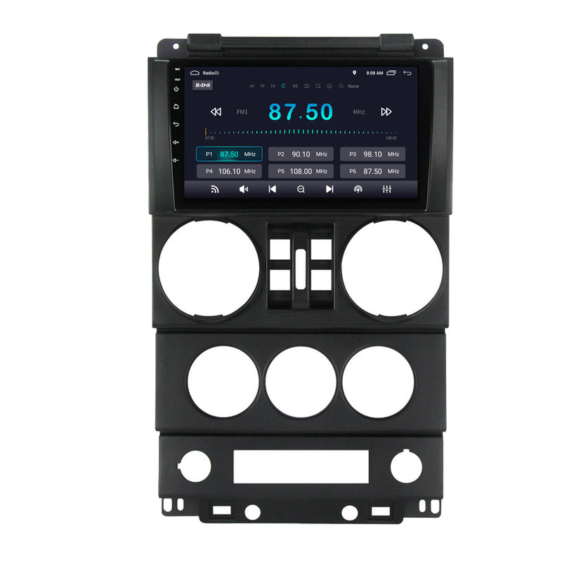 RoverOne Car Stereo Radio Bluetooth CarPlay GPS Navigation for Jeep Wrangler 3 JK 2008 - 2010