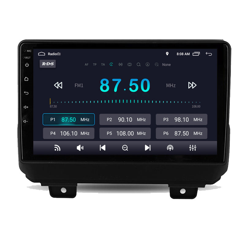 RoverOne Car Stereo Radio Bluetooth CarPlay GPS Navigation for Jeep Wrangler 4 JL 2018 - 2019