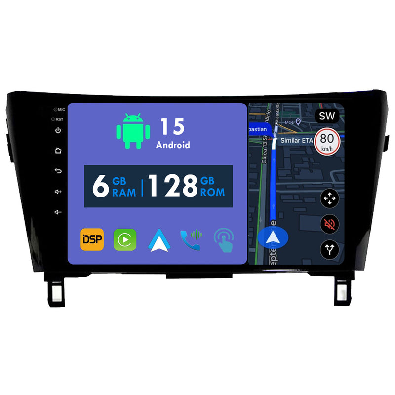 RoverOne Car Stereo Radio Bluetooth CarPlay GPS Navigation for Nissan X-Trail xtrail X - Trail 3 T32 2013 - 2022 Qashqai 2 J11
