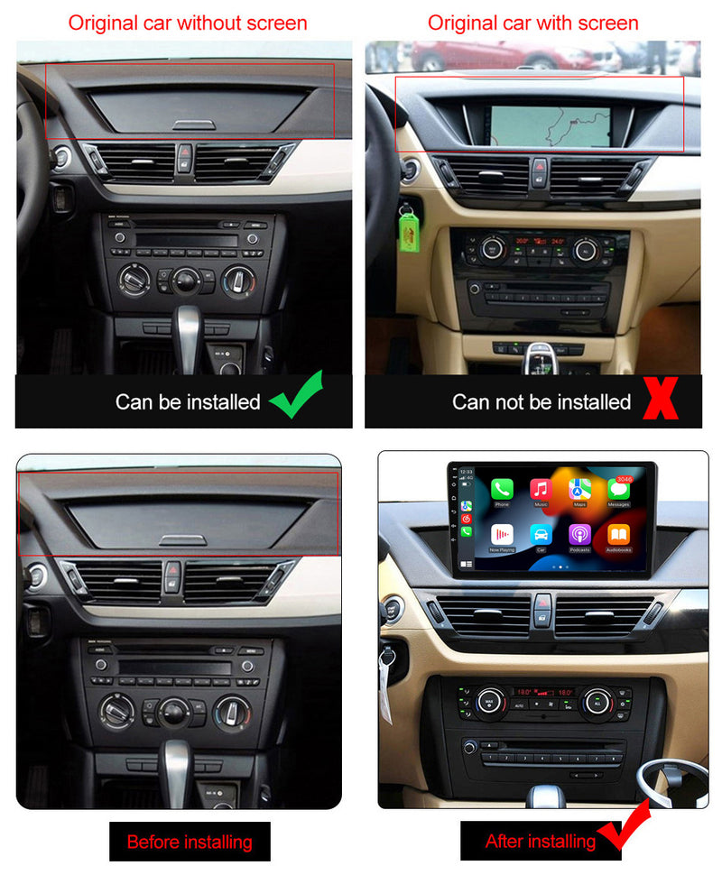RoverOne Car Stereo Radio Bluetooth CarPlay GPS Navigation for BMW X1 E84 2009 - 2012
