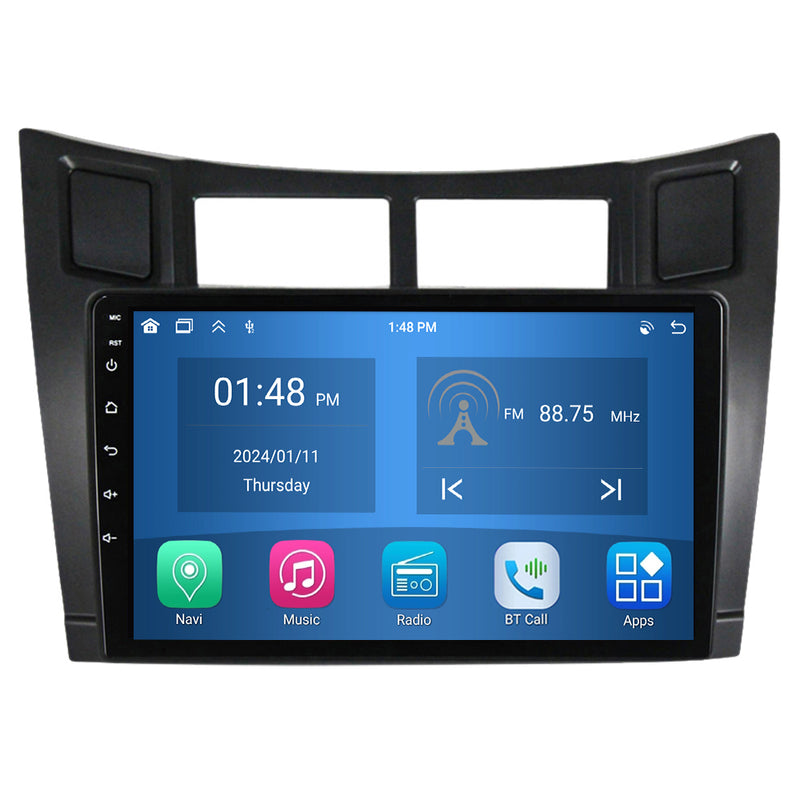 RoverOne Car Stereo Radio Bluetooth CarPlay GPS Navigation for Toyota Yaris 2 XP90 2005 - 2012
