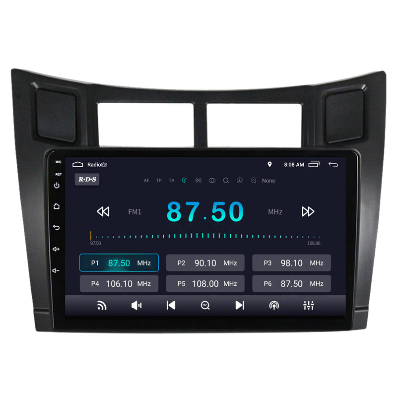 RoverOne Car Stereo Radio Bluetooth CarPlay GPS Navigation for Toyota Yaris 2 XP90 2005 - 2012