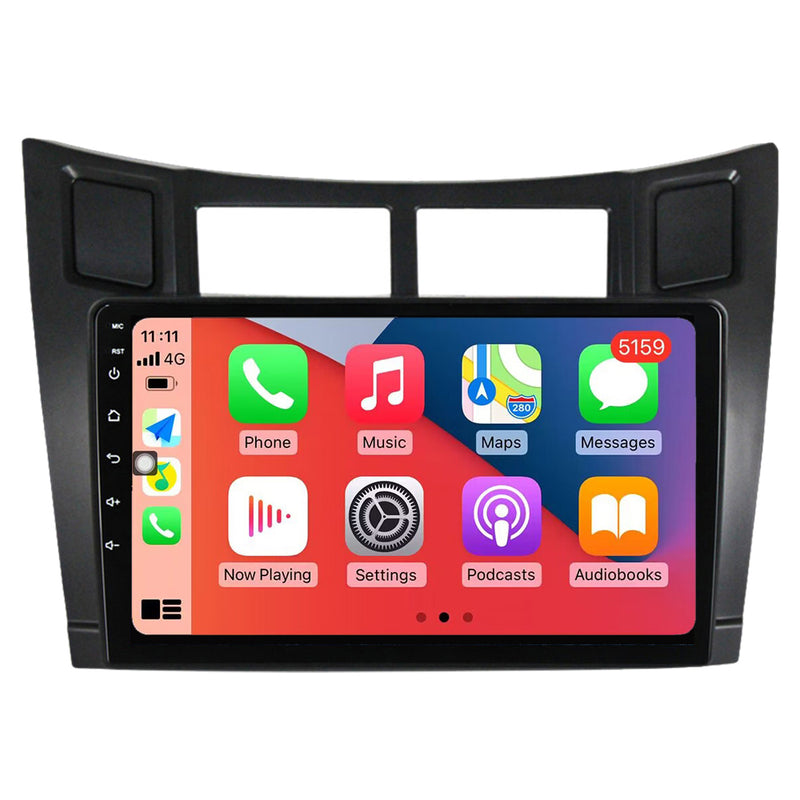 RoverOne Car Stereo Radio Bluetooth CarPlay GPS Navigation for Toyota Yaris 2 XP90 2005 - 2012