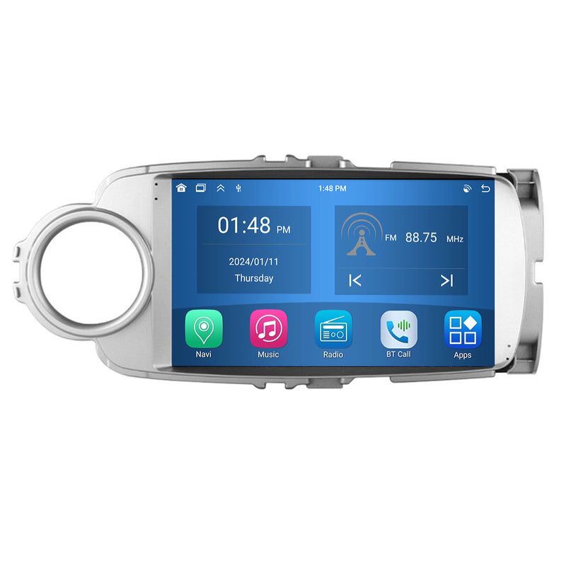 RoverOne Car Stereo Radio Bluetooth CarPlay GPS Navigation for Toyota Yaris 2012 - 2017