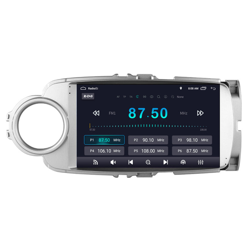 RoverOne Car Stereo Radio Bluetooth CarPlay GPS Navigation for Toyota Yaris 2012 - 2017