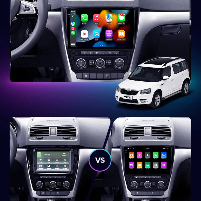 RoverOne Car Stereo Radio Bluetooth CarPlay GPS Navigation for Skoda Yeti 5L 2009 - 2014